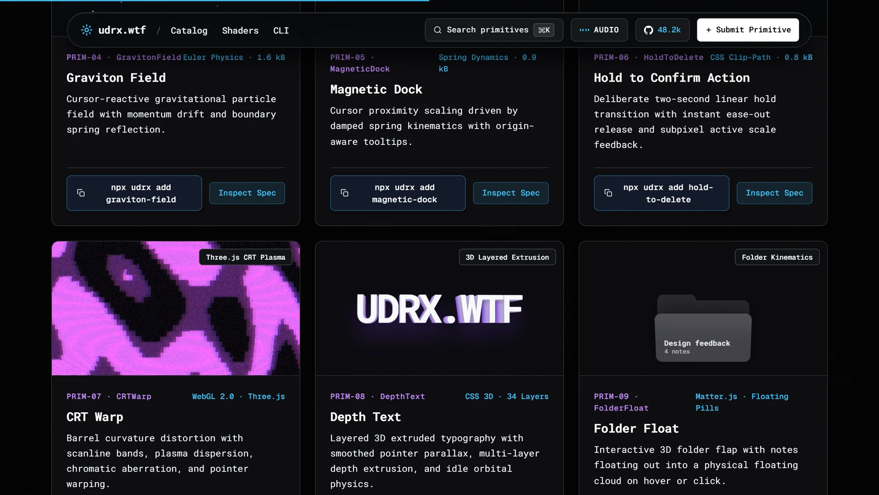 UDRX homepage preview